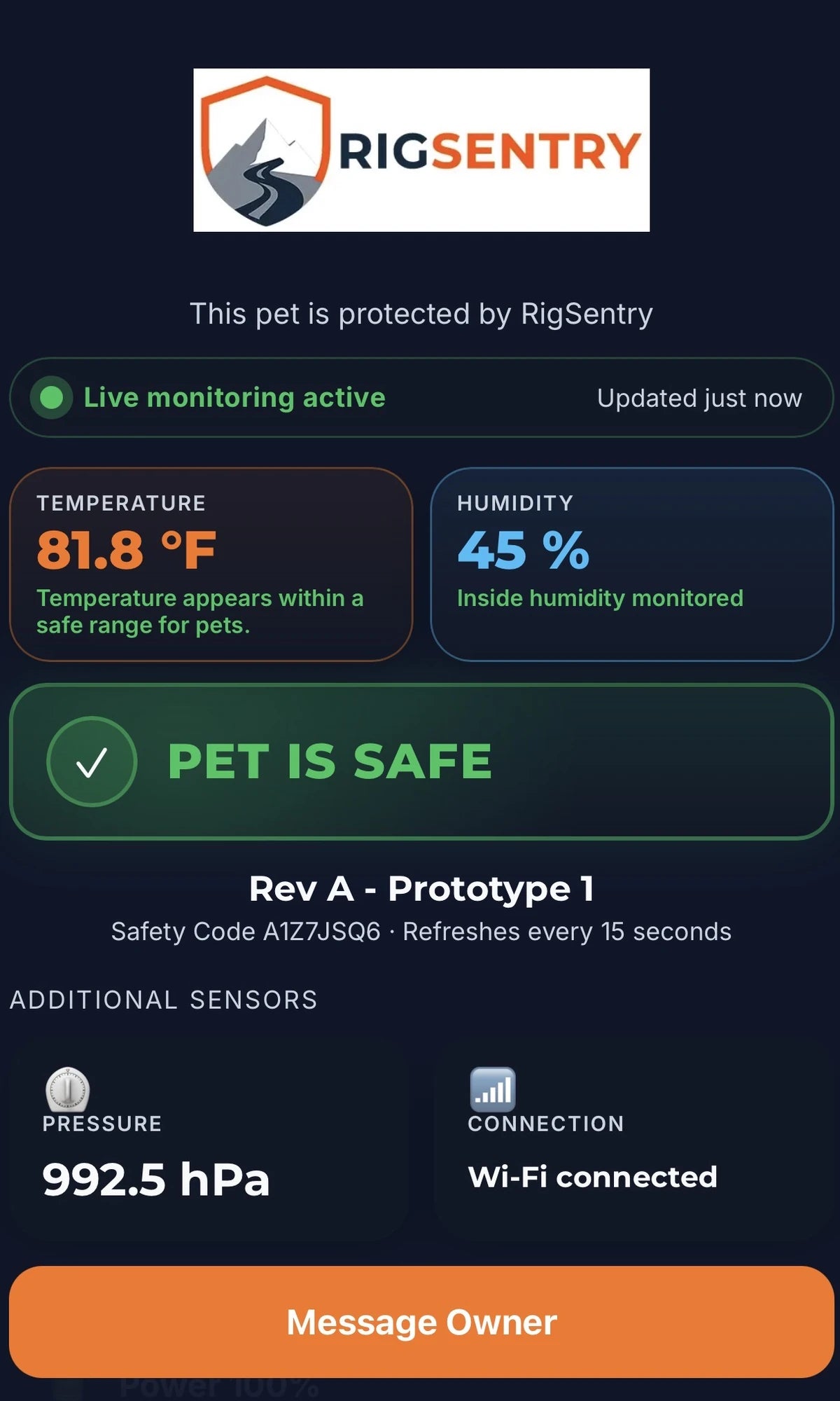 RigSentry Monitoring Device